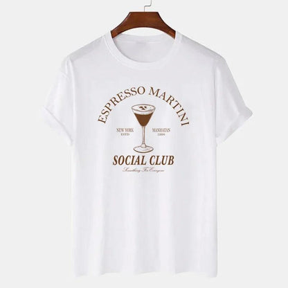 espresso martini social club t-shirt - basil boutique