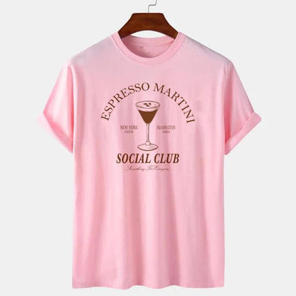 espresso martini social club t-shirt - basil boutique