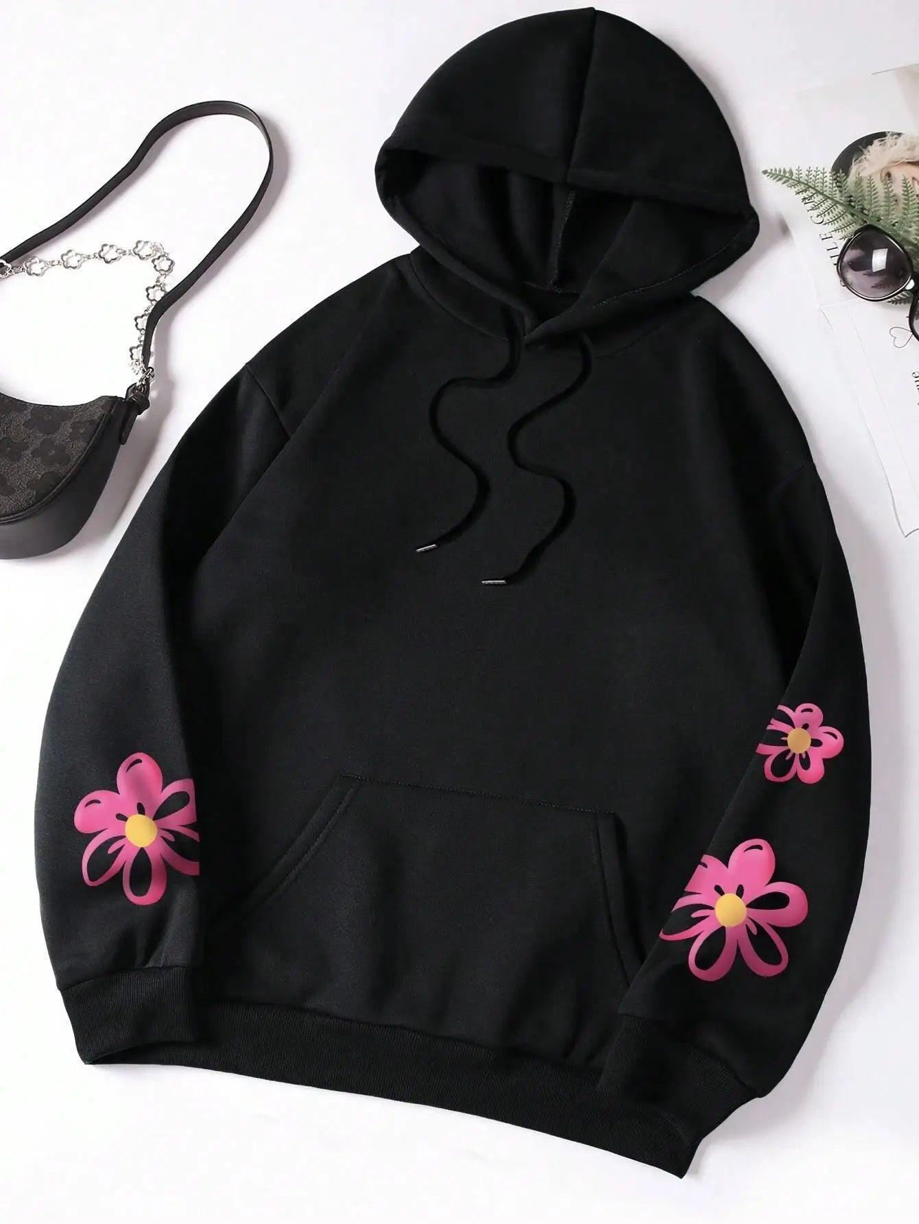 everything will be okay floral hoodie - basil boutique