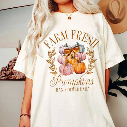 farm fresh pumpkins t-shirt - basil boutique