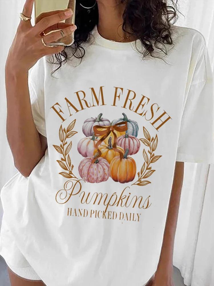 farm fresh pumpkins t-shirt - basil boutique