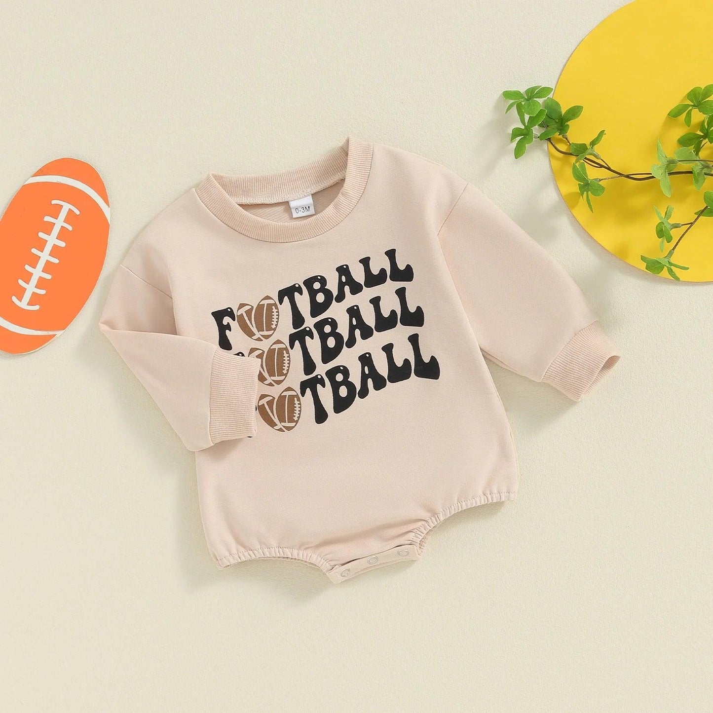 fashionably football onesies - basil boutique