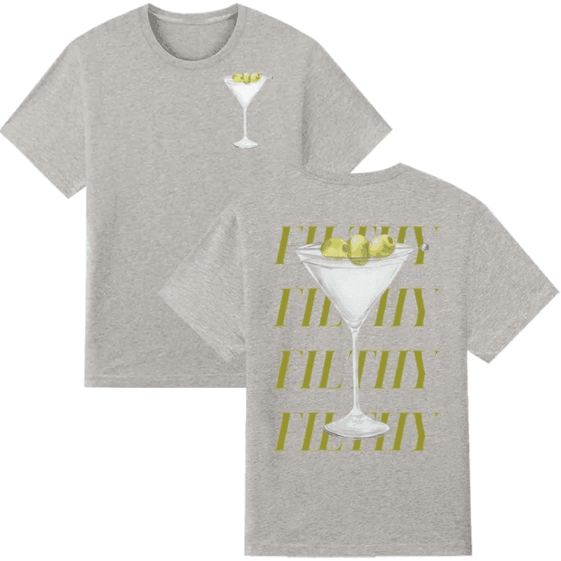 filthy martini t-shirt - basil boutique