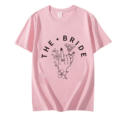 floral gothic bridesmaid t-shirts - basil boutique