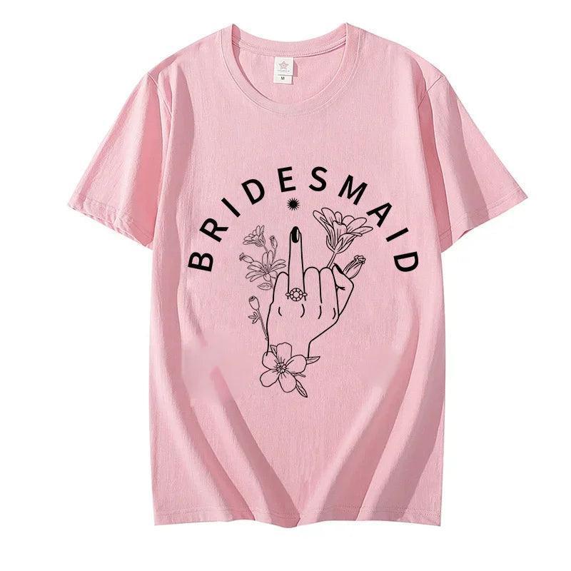 floral gothic bridesmaid t-shirts - basil boutique