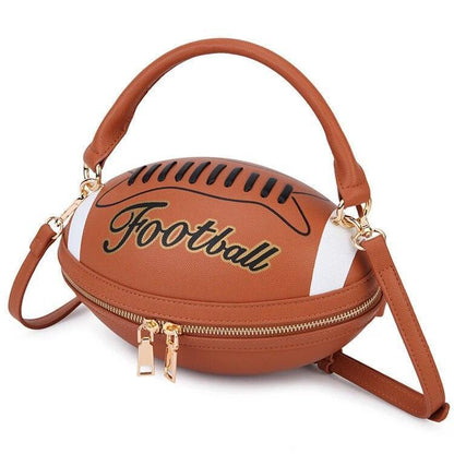 football crossbody bag - basil boutique