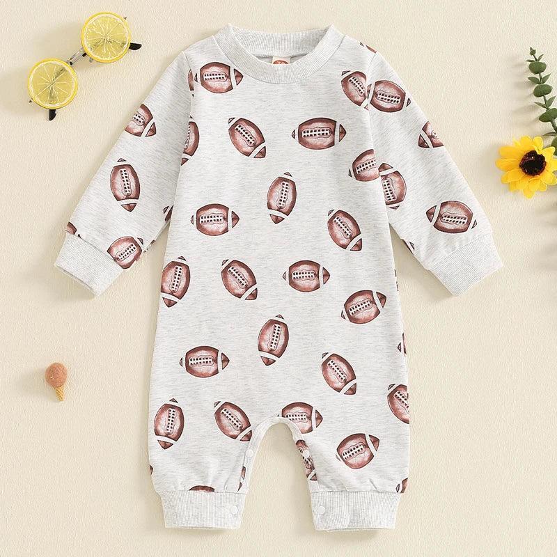 football long sleeve onesie - basil boutique