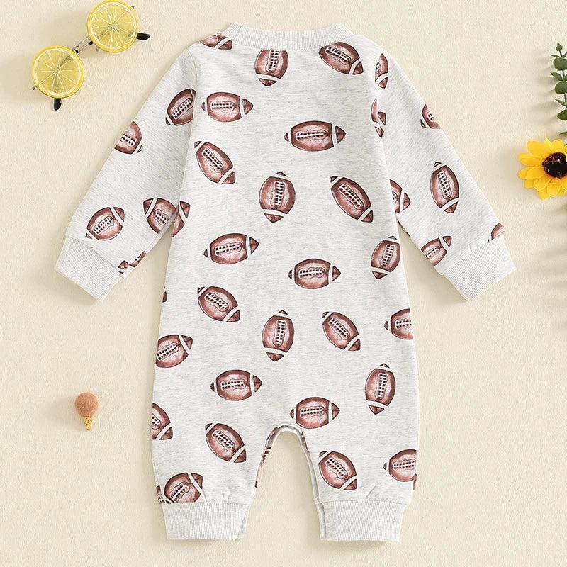 football long sleeve onesie - basil boutique