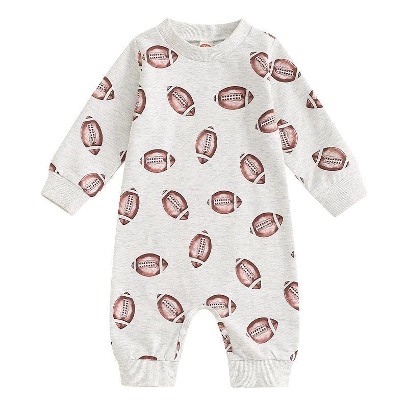 football long sleeve onesie - basil boutique