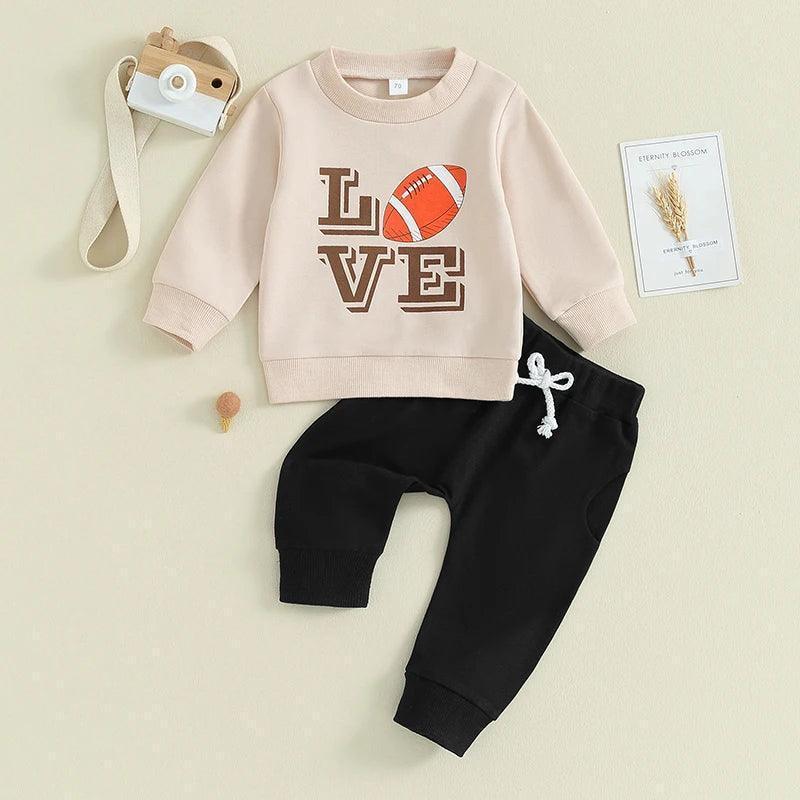 football love kids outfit - basil boutique