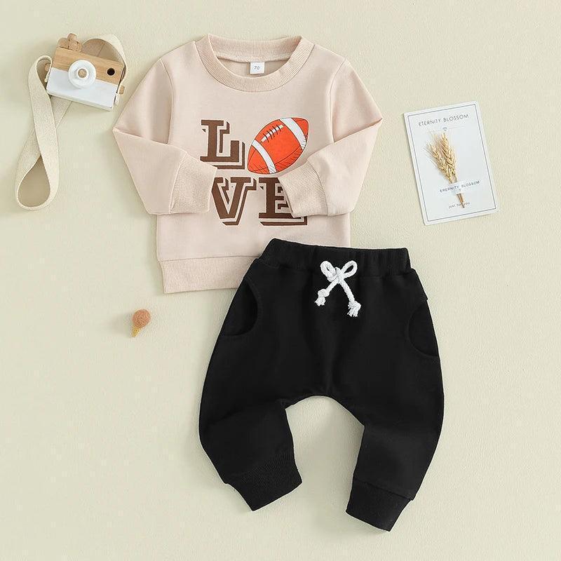 football love kids outfit - basil boutique