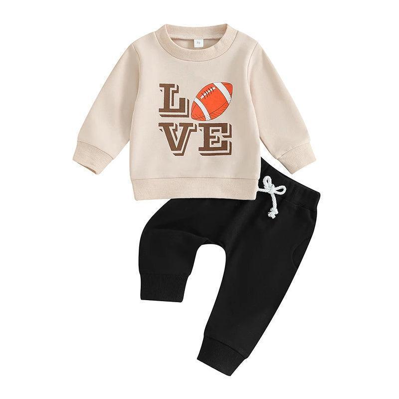 football love kids outfit - basil boutique