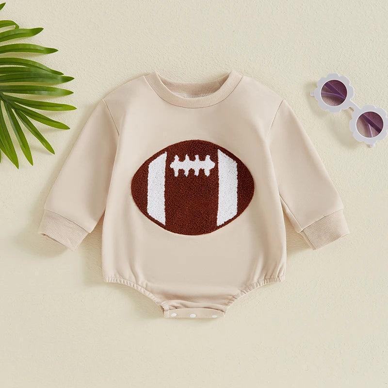 football patch onesie - basil boutique