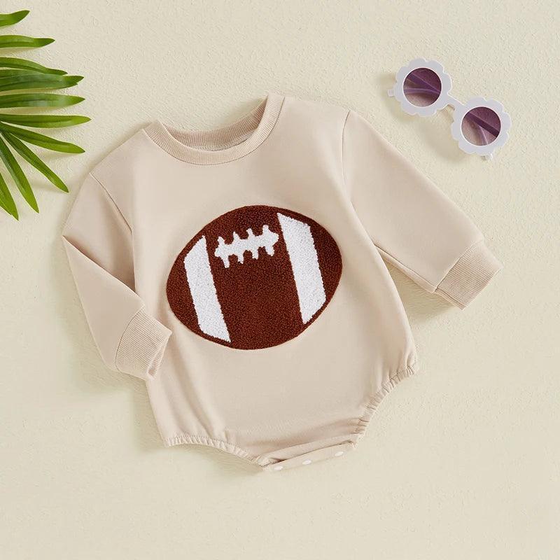 football patch onesie - basil boutique