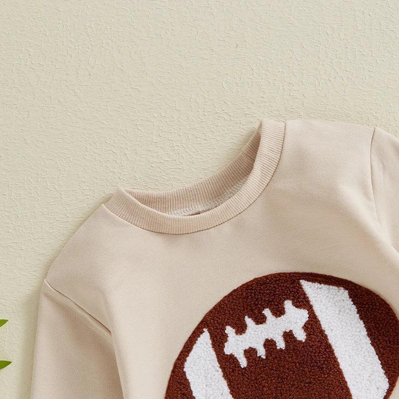 football patch onesie - basil boutique