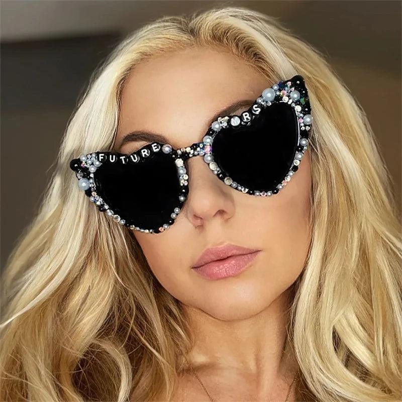 future mrs. heart sunglasses - basil boutique