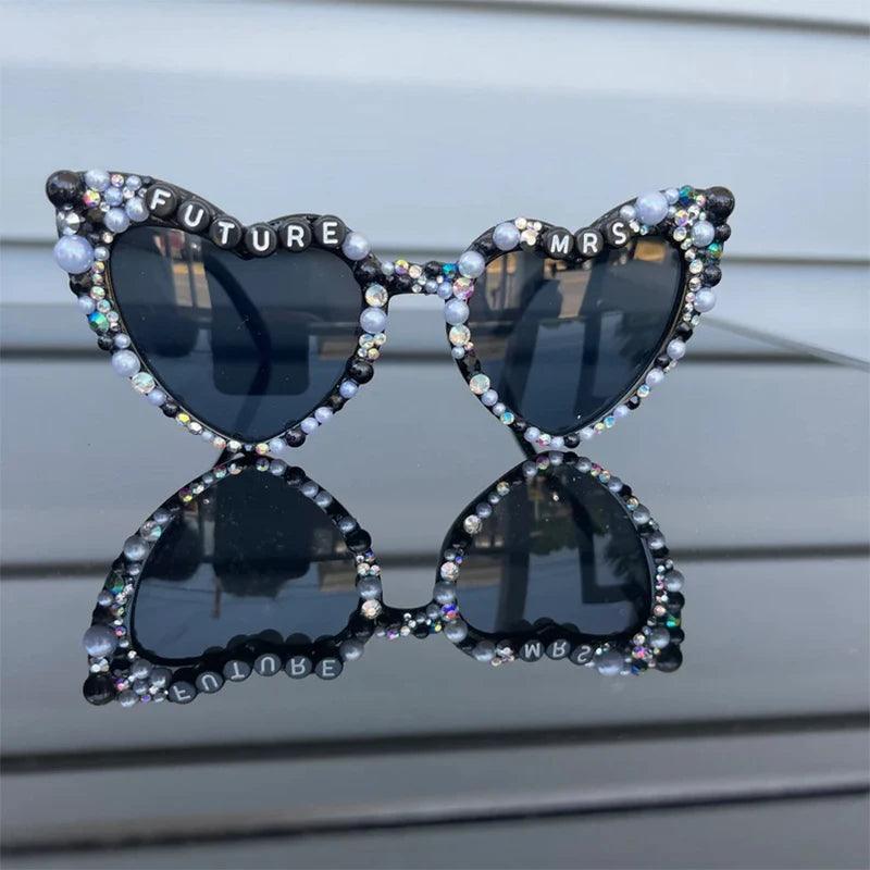 future mrs. heart sunglasses - basil boutique