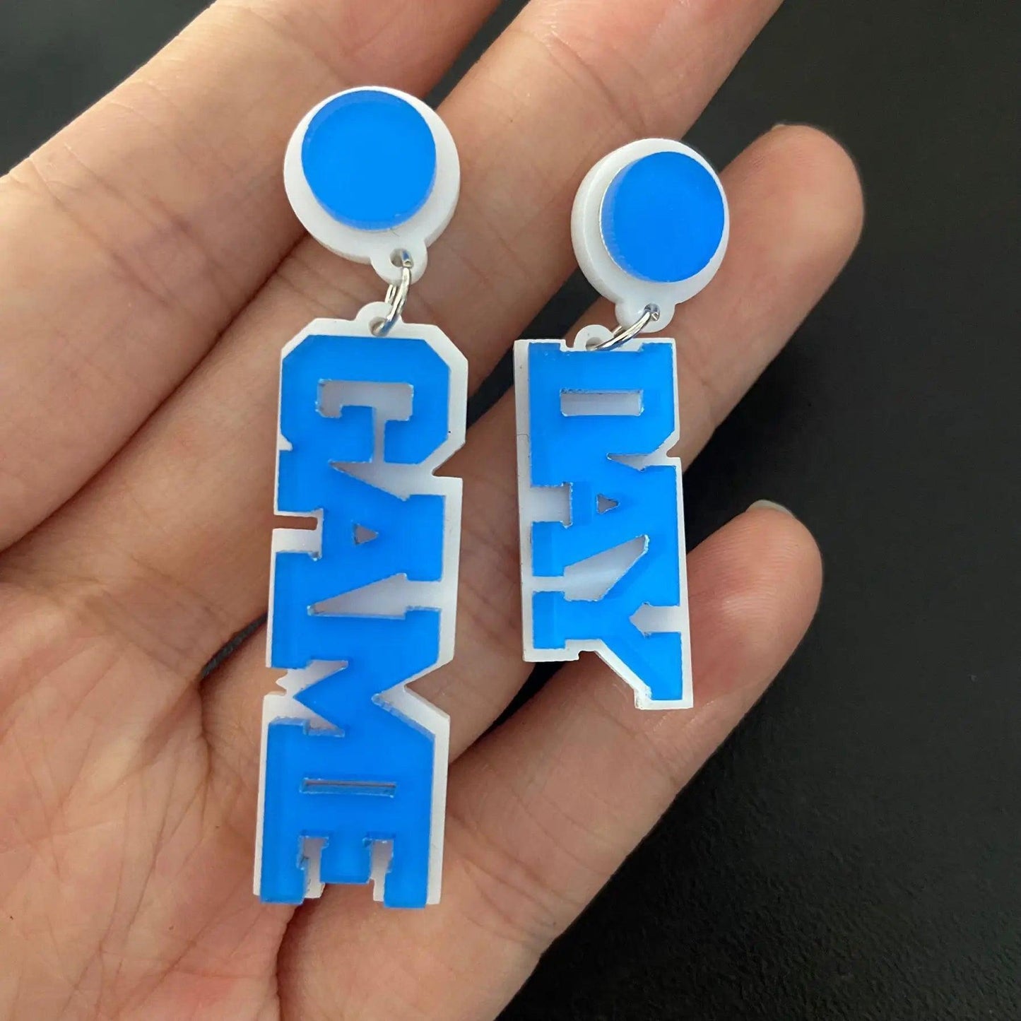 game day acrylic earrings - basil boutique