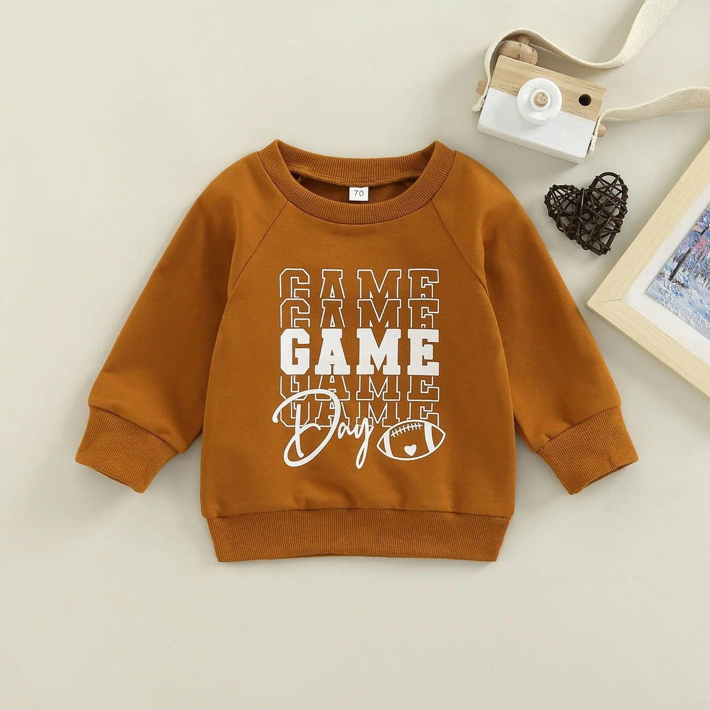 game day baby onesies - basil boutique