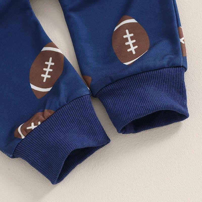 game day bold + blue kids outfit - basil boutique