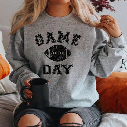 game day football crew sweatshirt - basil boutique