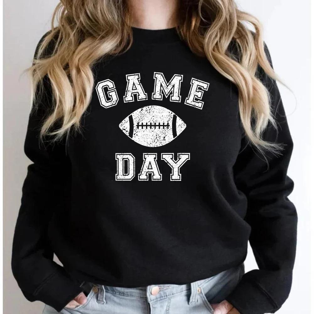 game day football crew sweatshirt - basil boutique