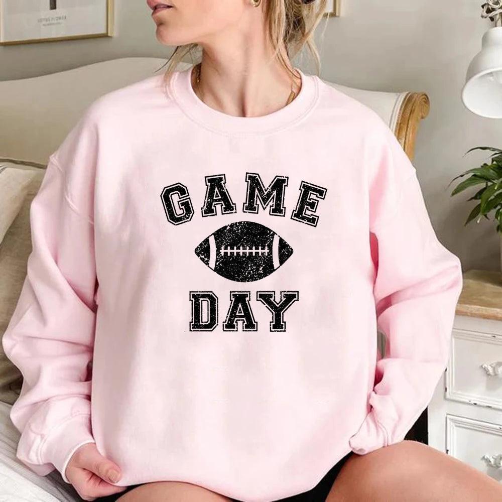 game day football crew sweatshirt - basil boutique