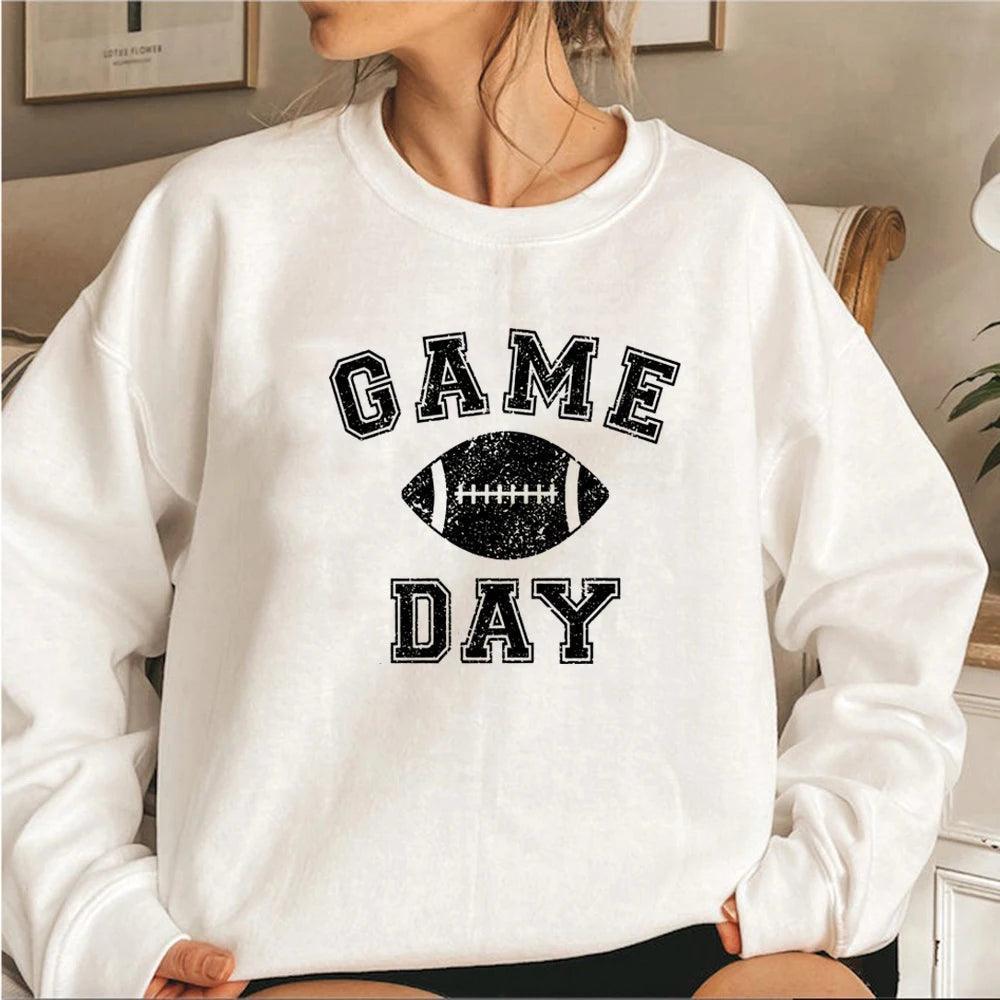 game day football crew sweatshirt - basil boutique