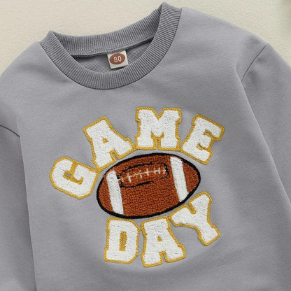 game day football onesie - basil boutique