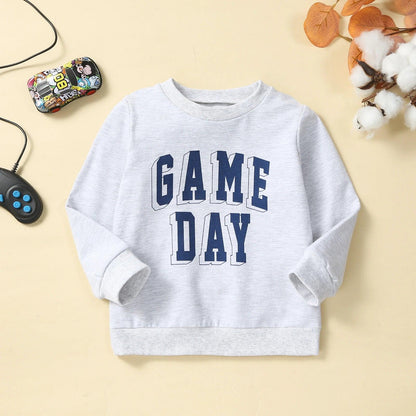 game day kids crew sweatshirt - basil boutique