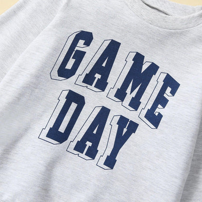 game day kids crew sweatshirt - basil boutique