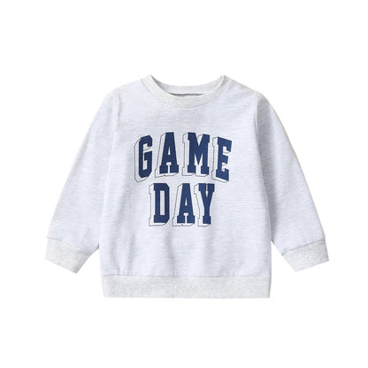 game day kids crew sweatshirt - basil boutique