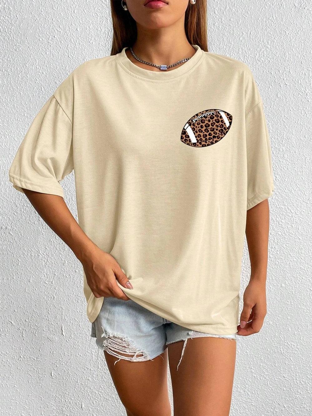 game day leopard t-shirt - basil boutique