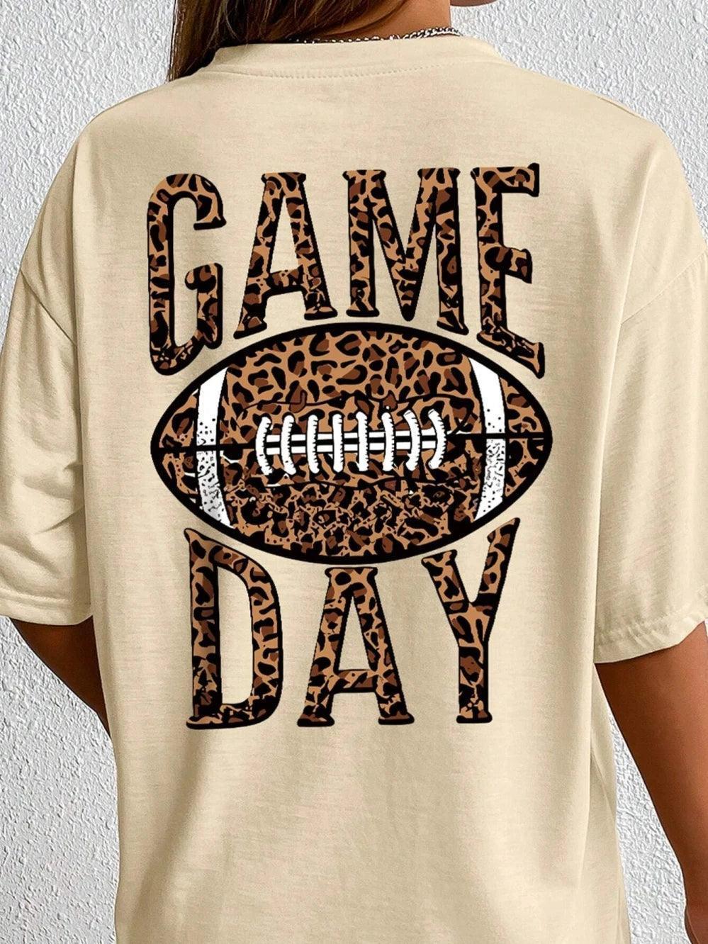 game day leopard t-shirt - basil boutique