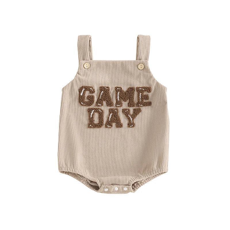 game day overall onesie - basil boutique