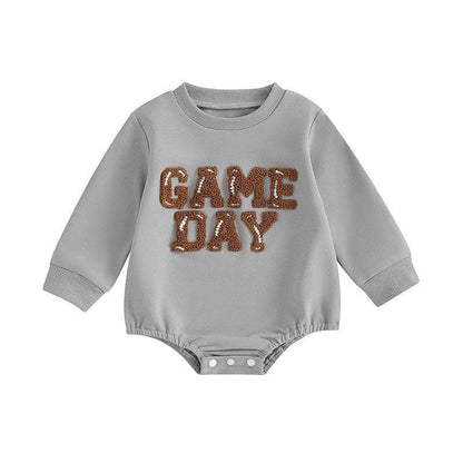 game day patch onesie - basil boutique