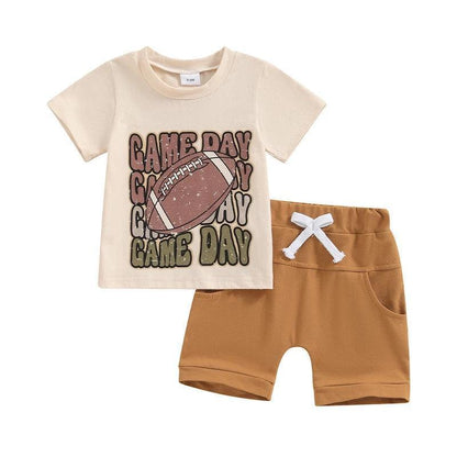 game day retro kids outfit - basil boutique