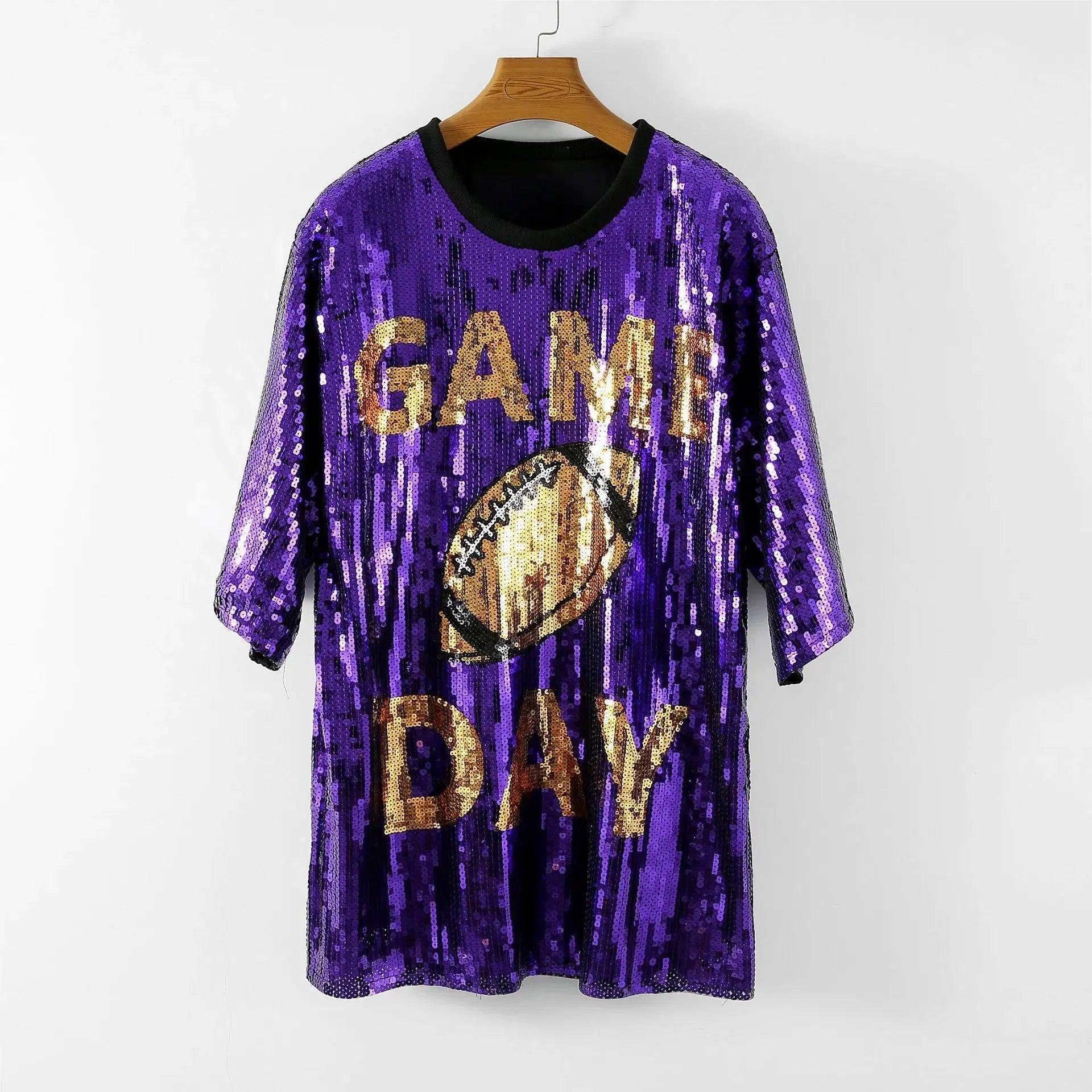 game day sequin t-shirt dress – basil boutique game day sequin t-shirt dress – basil boutique