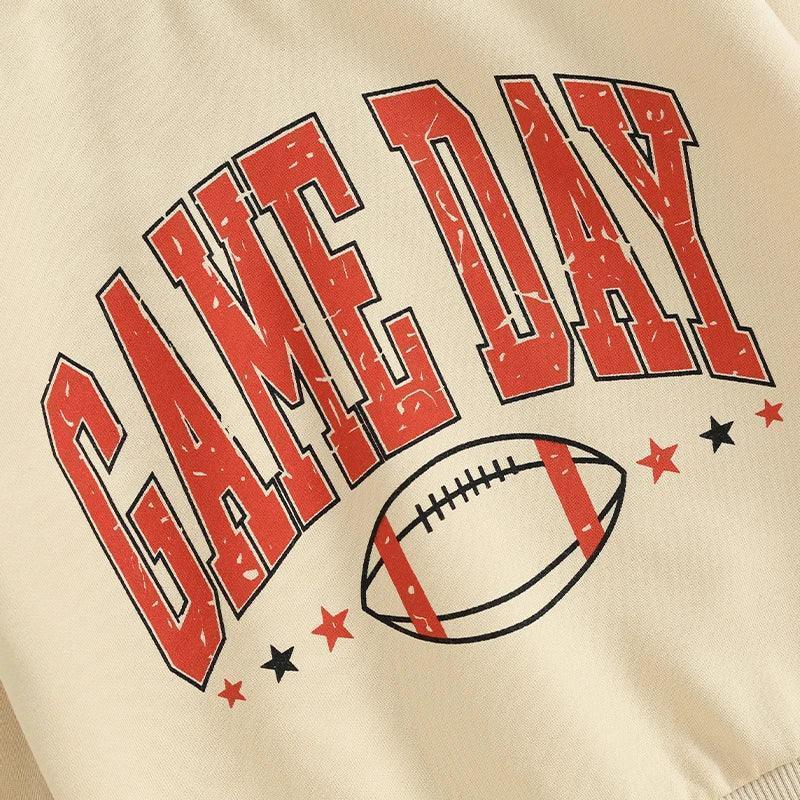 game day vintage kids outfit - basil boutique