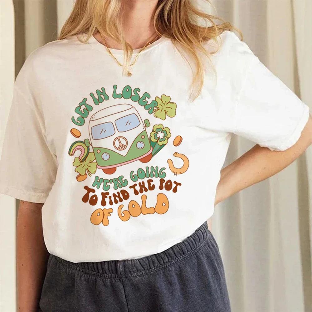 get in loser we're going to find the pot of gold t-shirt - basil boutique