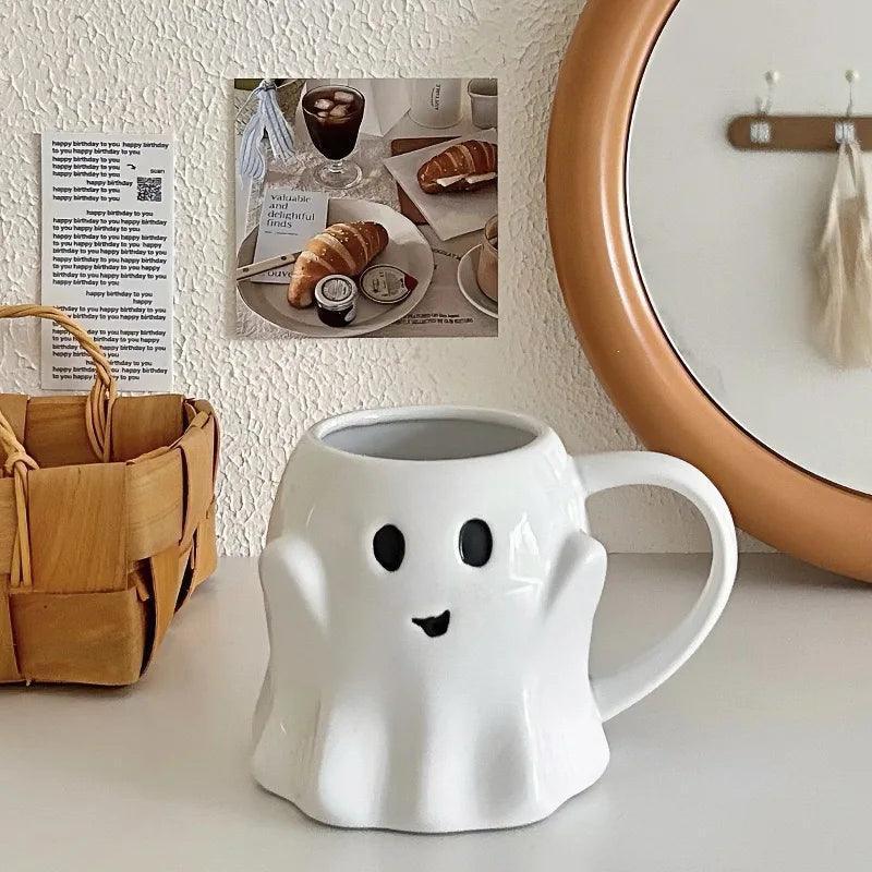 ghostly cute ceramic mug - basil boutique