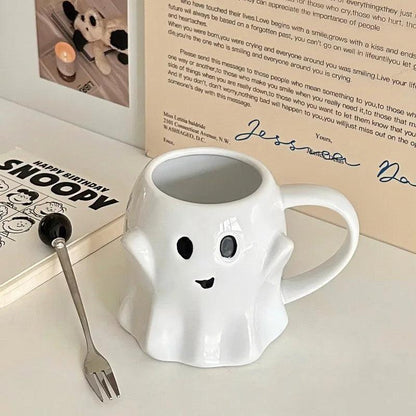 ghostly cute ceramic mug - basil boutique