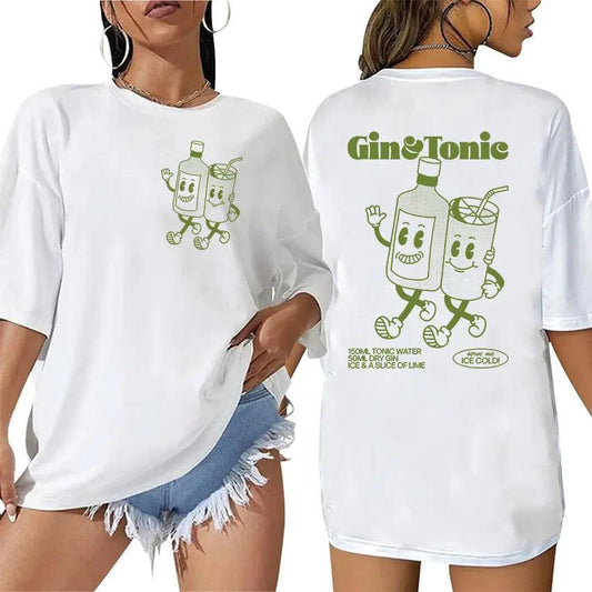 gin + tonic t-shirt - basil boutique