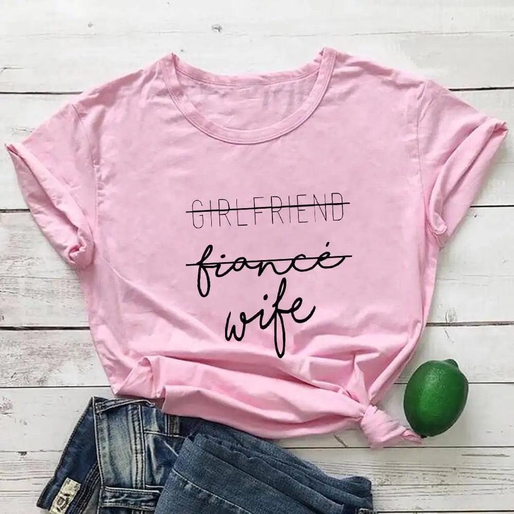 girlfriend, fiance, wife t-shirt - basil boutique