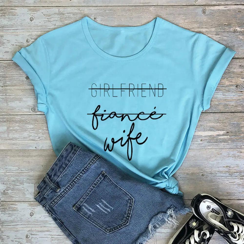 girlfriend, fiance, wife t-shirt - basil boutique