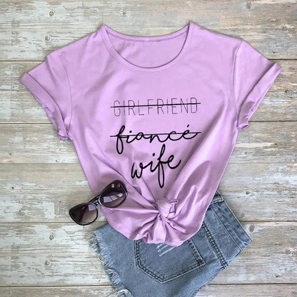 girlfriend, fiance, wife t-shirt - basil boutique