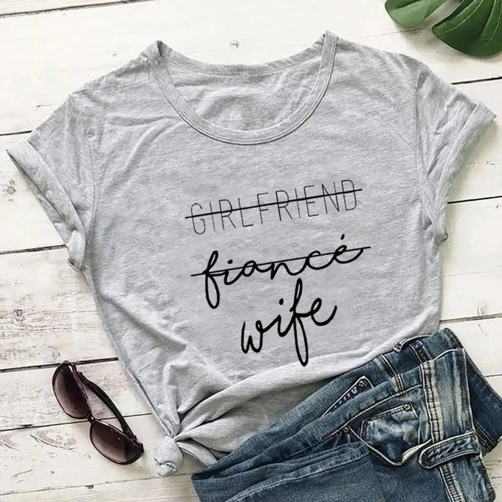 girlfriend, fiance, wife t-shirt - basil boutique