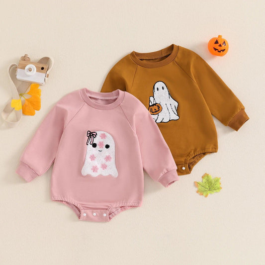 girly ghosts + ghouls onesies - basil boutique