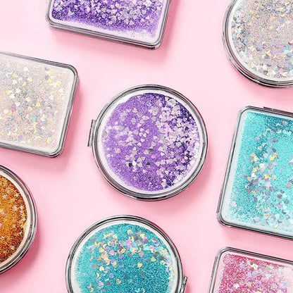 glitter compact mirrors - basil boutique