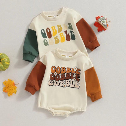 gobble gobble onesie - basil boutique